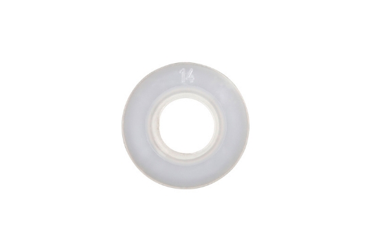 Mynd af Plastskinna hvít 6,4mm  Din125