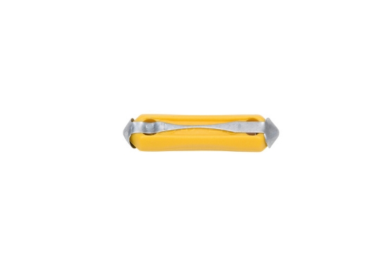 Mynd af Öryggi plast 25x6mm 5amp gult