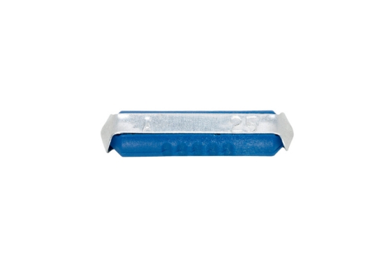 Mynd af Öryggi plast 25x6mm 25amp blátt