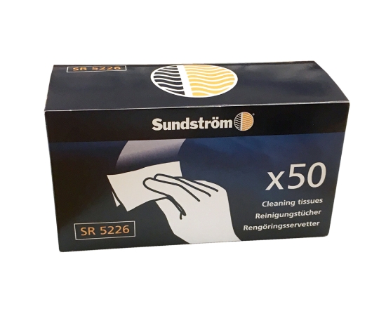 Mynd af SR5226 Blauthreinsiklútar fyrir Sundström 50stk/pk