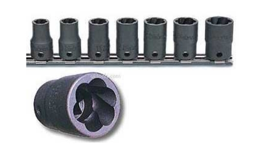 Mynd af 3/8' Sneriltoppasett 8-16mm á braut 8 hlutir