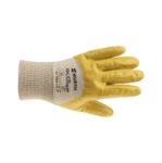 Mynd af Gulir nitrilbaðaðir hanskar