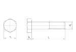 Mynd af Bolti 8.8 m.legg 10x160