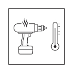 Mynd af M-CUBE® 12V rafhlöðu skrúfvél með 1/4" enda. 2x2Ah