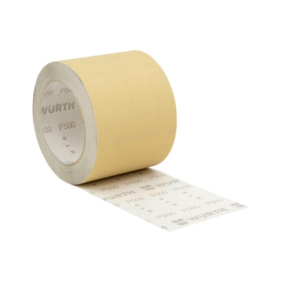 Mynd af Gulur sandpappír 115mm x 25m P40