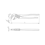 Mynd af Vatnspumputöng Cobra 180mm