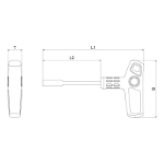 Mynd af Toppajárn 10mm  T-handfang - L 160mm