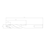 Mynd af Smart step HSS bor 10.2mm