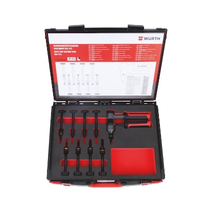 Mynd af Sett hnoðróar verkfæri 4-12mm HES412 SYSKO 8.4.1