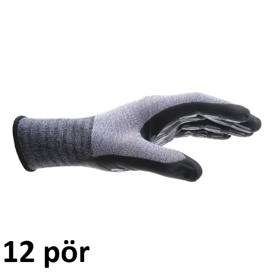 Mynd af TIGERFLEX® Plus hanskar - 12 pör saman - Stærð 10