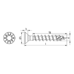 Mynd af Tréskrúfa ASSY®4 upps 3,5x16 RW20