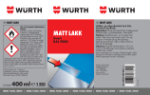 Mynd af Lakk svart matt 400ml