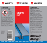 Mynd af Límkítti FAST grátt hraðþornandi 310ml