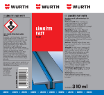 Mynd af Límkítti FAST hvítt hraðþornandi 310ml