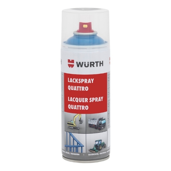 Mynd af Quattro Lakk blátt RAL5017 400ml