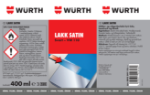 Mynd af Lakk satin svart  VW110,  400ml