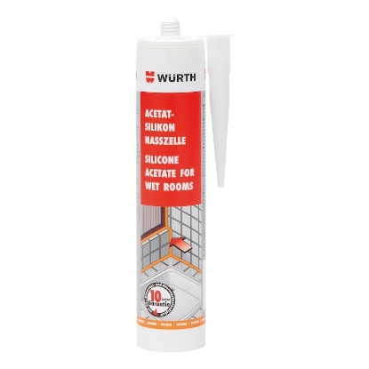 Mynd af Baðherbergis sýru silíkon glært 310ml
