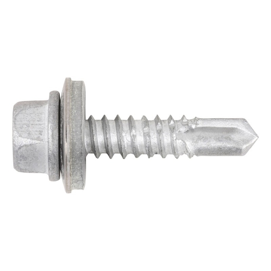 Mynd af Borskrúfa A2 4,8x25 Zebra m.þéttiskinnu 8mm topp