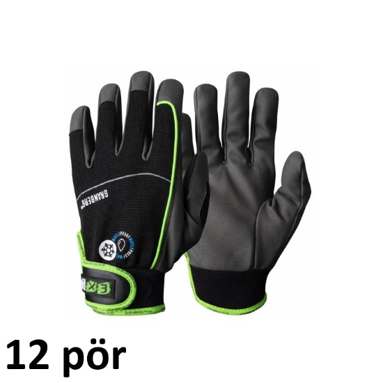Mynd af EX® vetrarhanskar - 12 stk saman - stærð 10