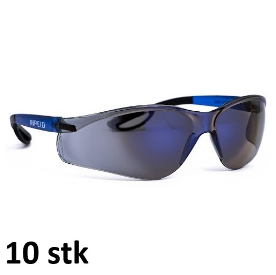 Mynd af Raptor öryggisgleraugu - 10 stk saman - Blá