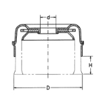 Mynd af Vírbursti - Bolli M14  60mm