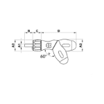 Mynd af Skrúfbita vinkilskrúfjárn 8 bita Led