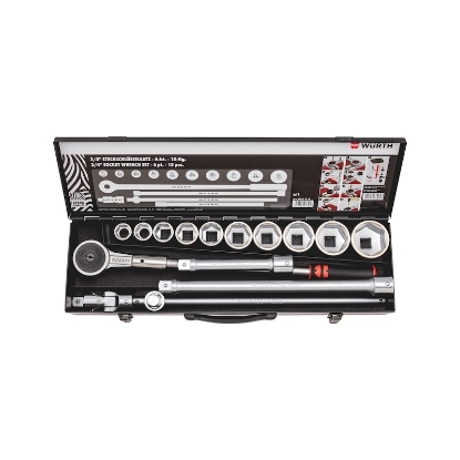 Mynd af 3/4' Topplyklasett. 6pt.  15stk