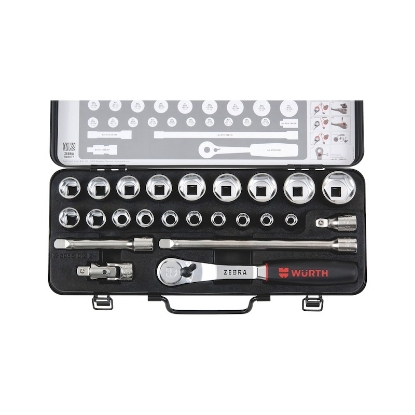 Mynd af 1/2' Topplyklasett 24 hlutir