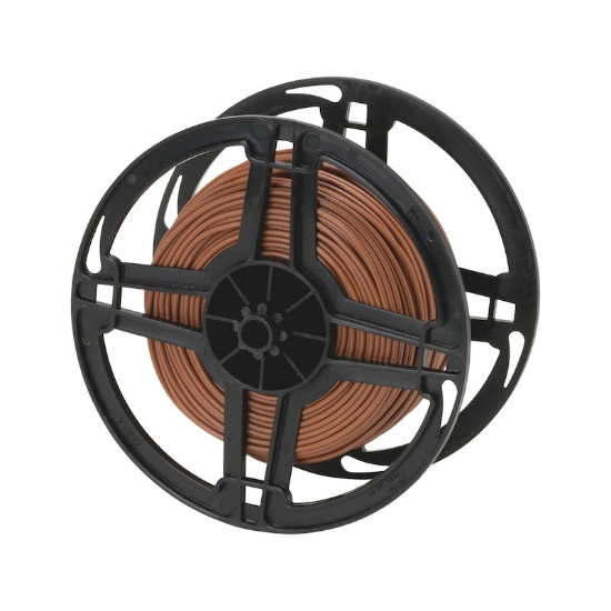 Mynd af Rafmagnsvír 1,0 brúnn 100mtr