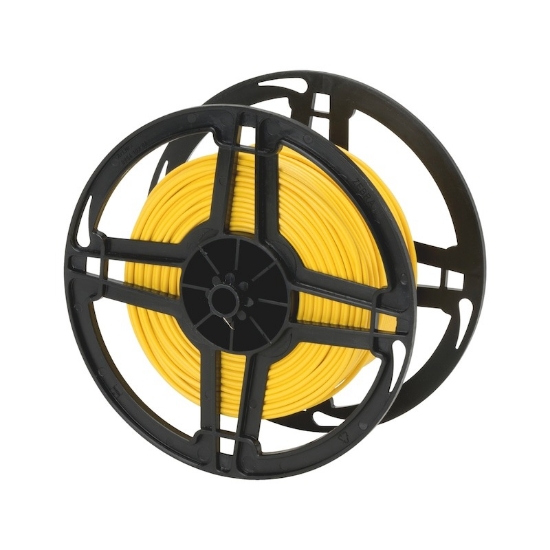 Mynd af Rafmagnsvír 1,5 gulur 100mtr