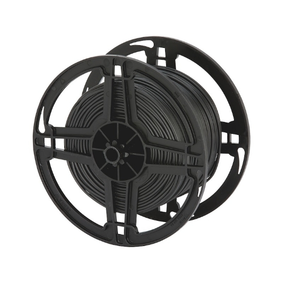 Mynd af Rafmagnsvír 1,0 svartur 100mtr