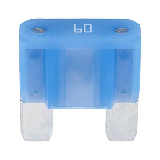 Mynd af Stingöryggi silfur stór 60amp blá