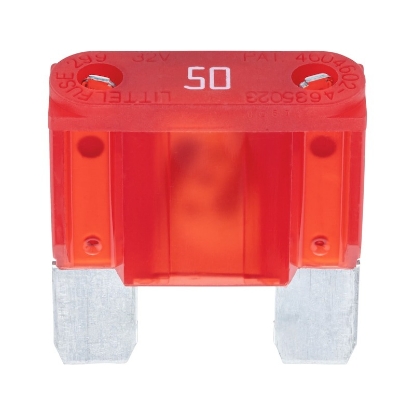 Mynd af Stingöryggi silfur stór 50amp rauð