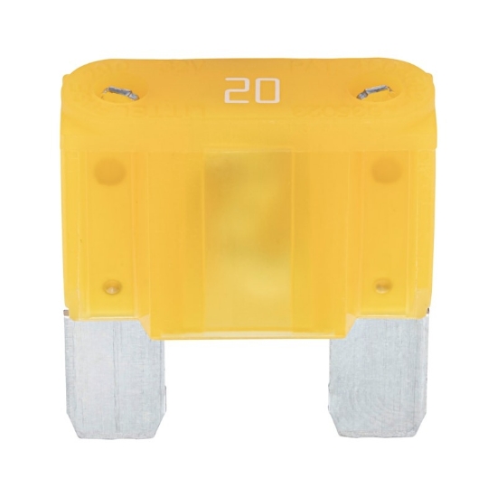 Mynd af Stingöryggi silfur stór 20amp gult