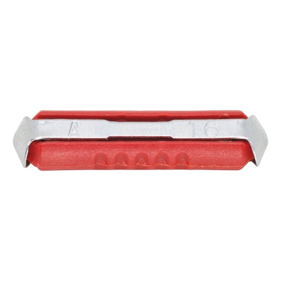 Mynd af Öryggi plast 25x6mm 16amp rautt