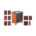 Mynd af Verkfæravagn með 88stk fyrir rafmagns & hybrid bifreiðar