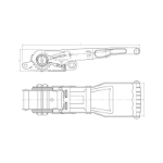 Mynd af Strekkibönd. 50mm/10m m.krók