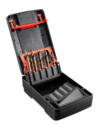 Mynd af Smart Step borasett með Nanovörn og 1/4" legg - 9stk. 2-10mm