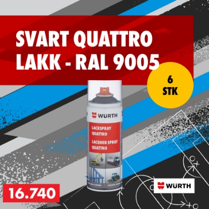 Mynd af Svart Quattro lakk