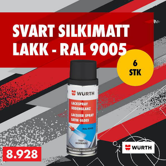 Mynd af Svart silkimatt lakk