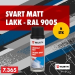 Mynd af Svart matt lakk