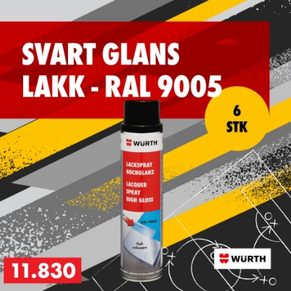 Mynd af Svart glans lakk