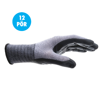 Mynd af TIGERFLEX® Plus hanskar - 12 pör saman - Stærð 9